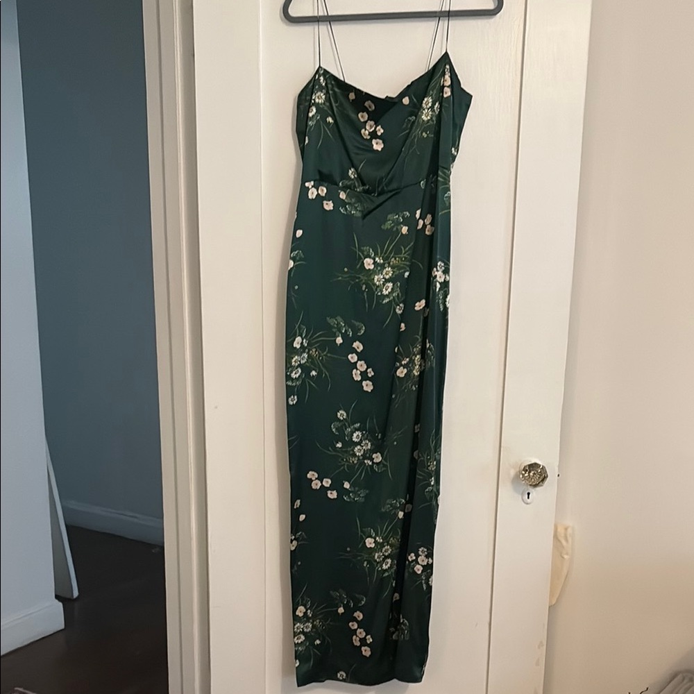 Floral Green Maxi Dress